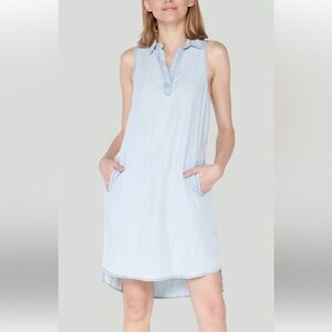 Devoted light denim Sleeveless Blue Dress NWT